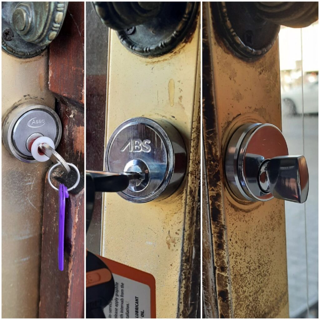 3-star British Standard front door lock replacement in Ashford