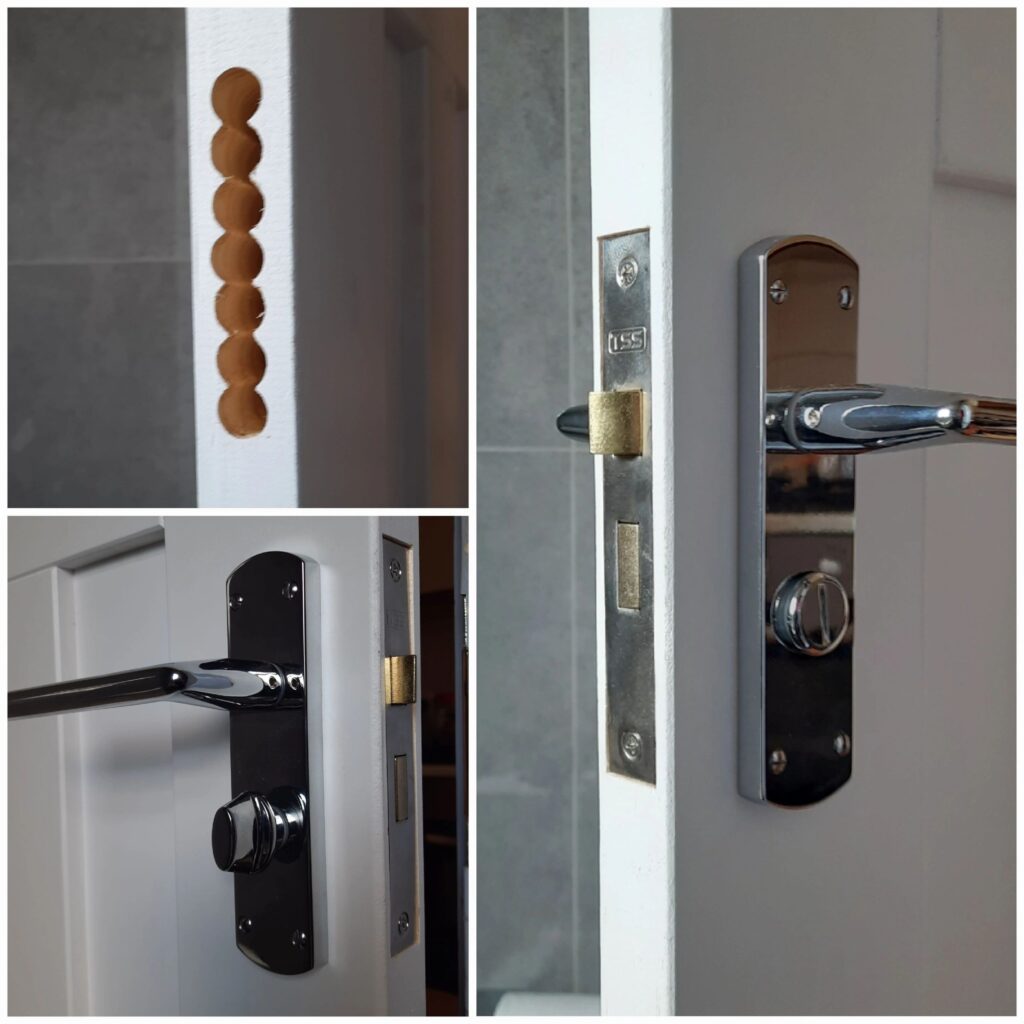 Bathroom door lock installed in Ashford
