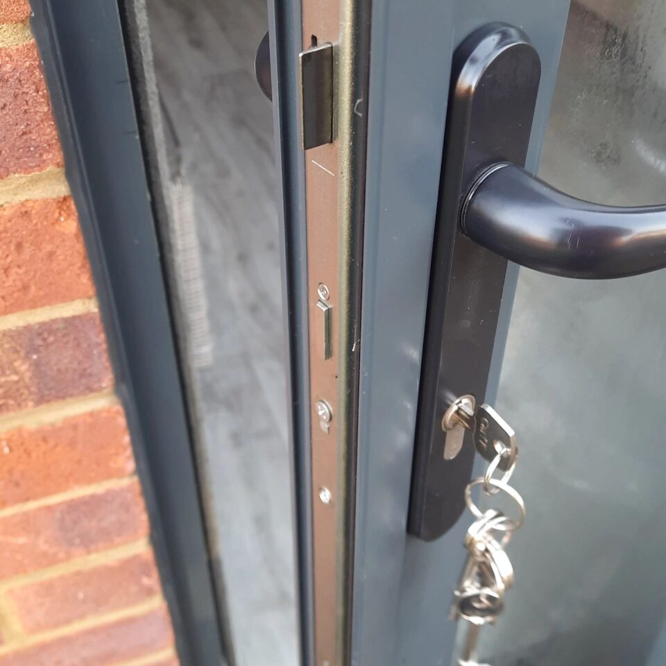 Aluminium bi-fold door adjusted in Ashford