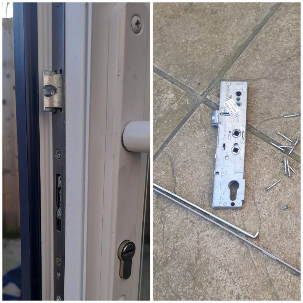 Blocked French door gearbox replaced in Staines