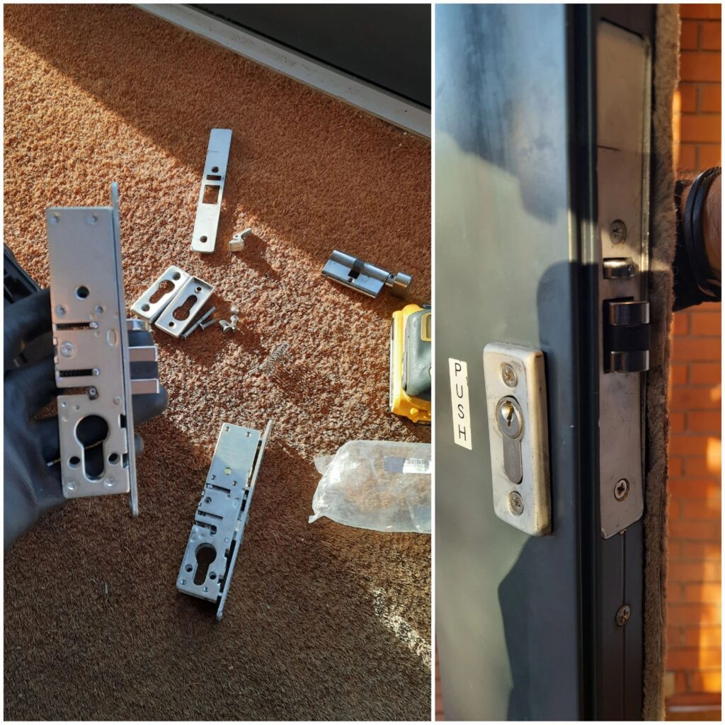 Communal entrance door lock repaired in Feltham