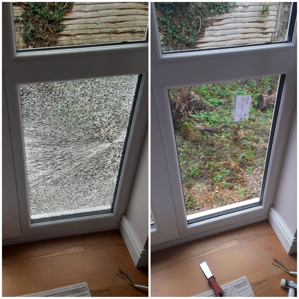 UV-resistant double-glazed door unit replaced in Bentley