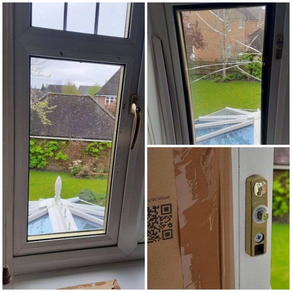 Replacement double-glazed window unit fitted in Fleet