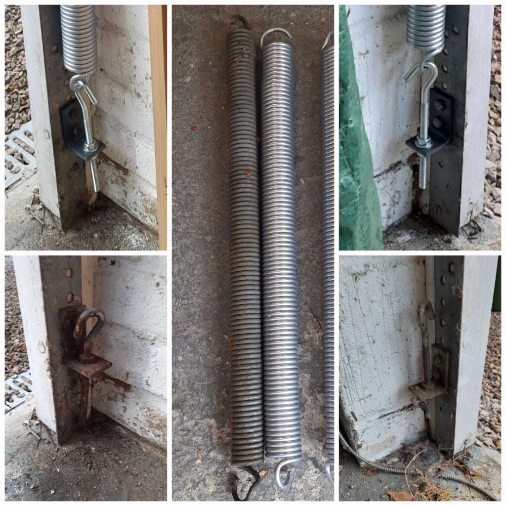 Electric garage door spring repair in Ascot