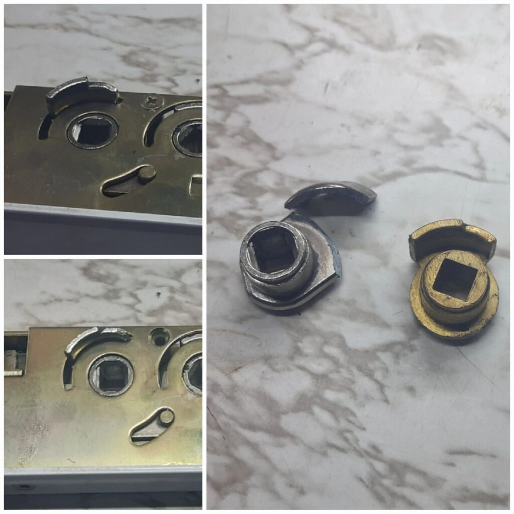Multipoint gearbox repair on a front door in Ashford