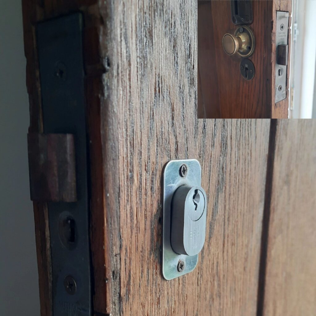 Front door cylinder replacement in Ashford