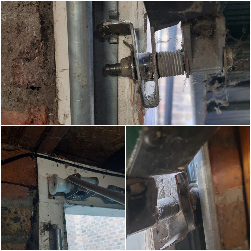 Garage door cables, cones and anti-drop rollers replaced in Hampton