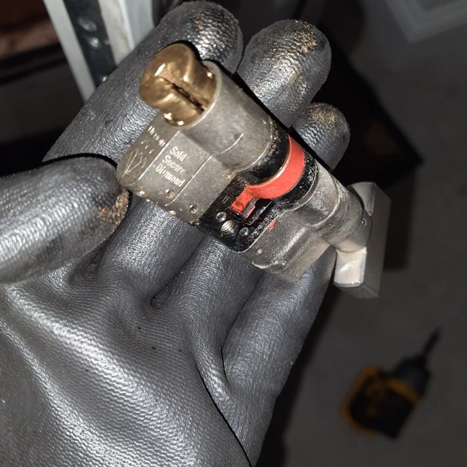Failed high-security cylinder core replaced in Ashford