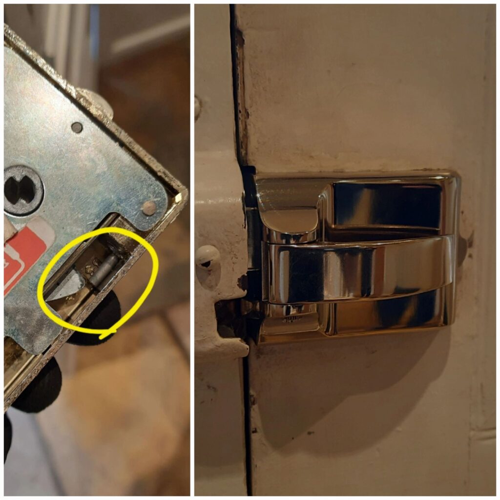Failed high-security lock backbox repaired in Ashford