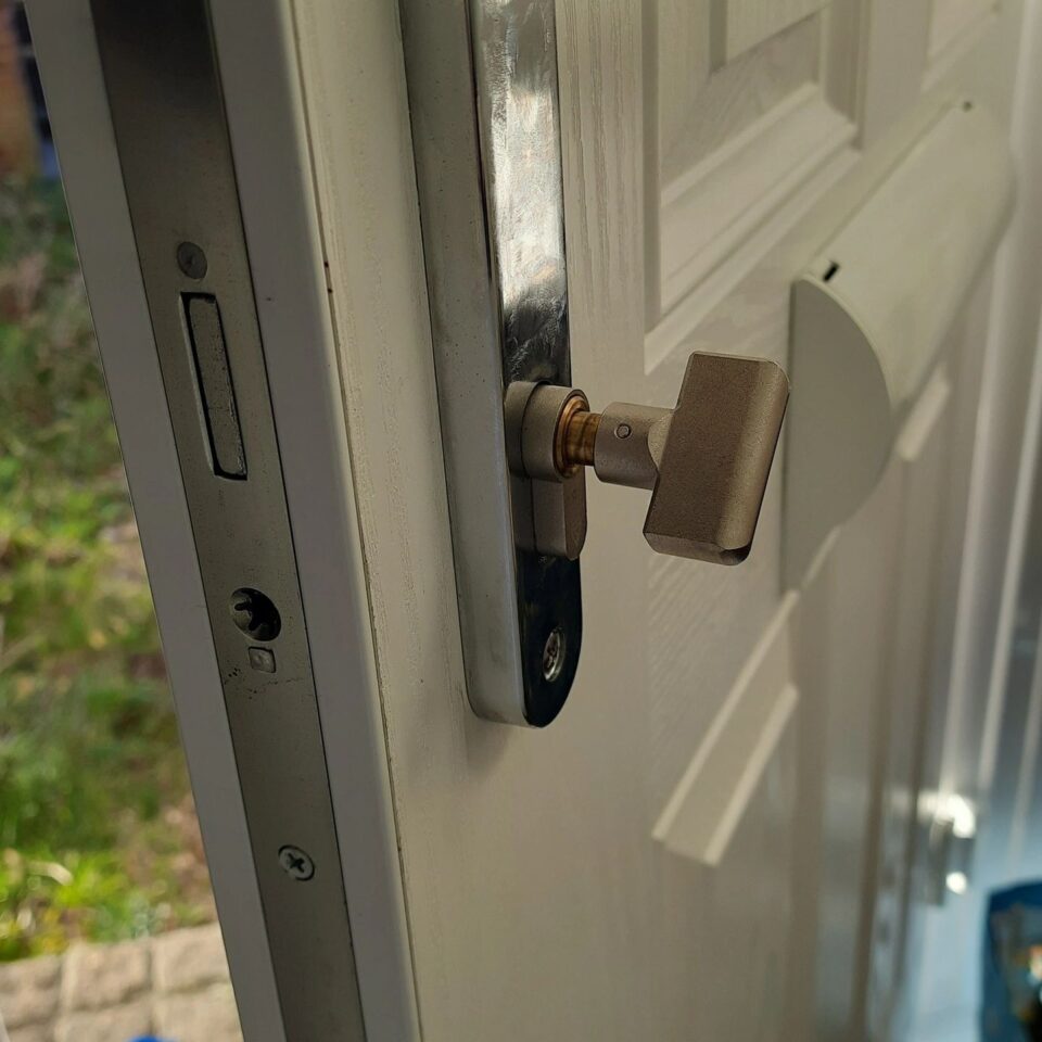 High-security door cylinder replaced in Staines