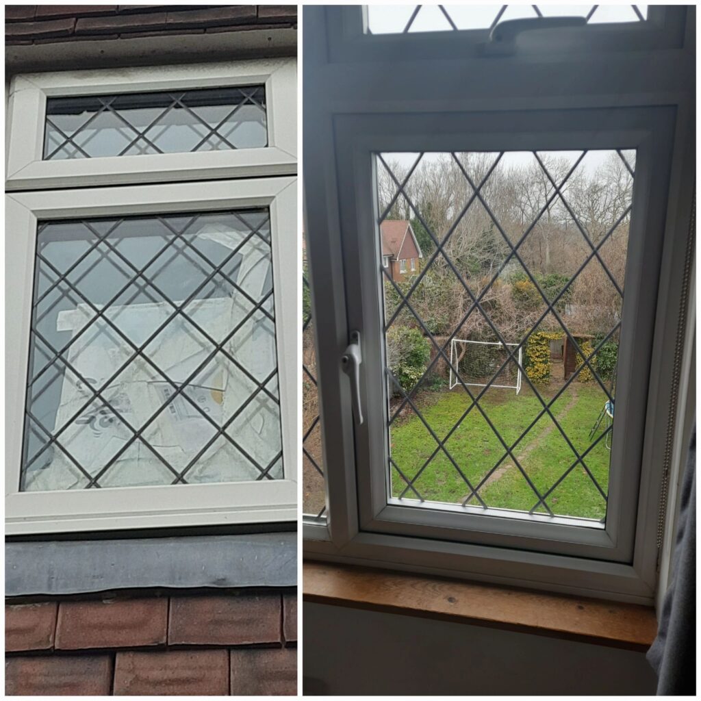 Leaded double-glazed unit replaced in Wrecclesham