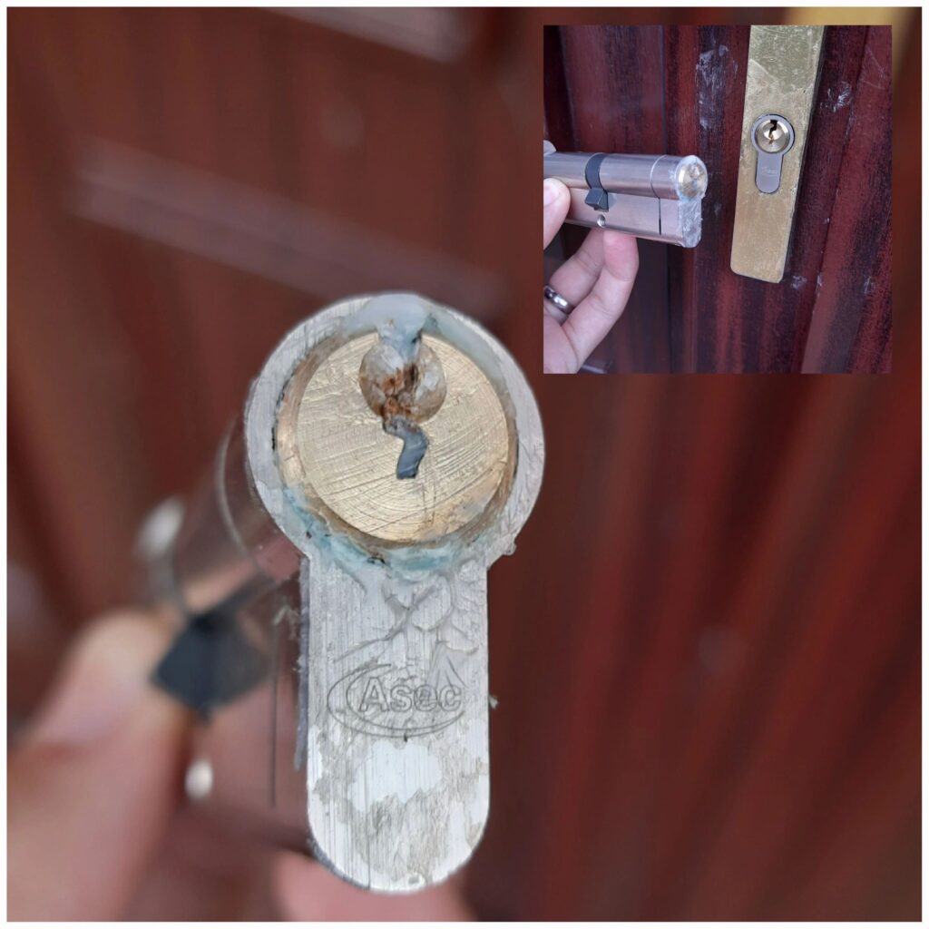 Lock replaced after malicious damage in Staines