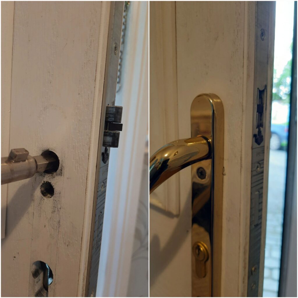 Front door multipoint latch repair and alignment in Ashford