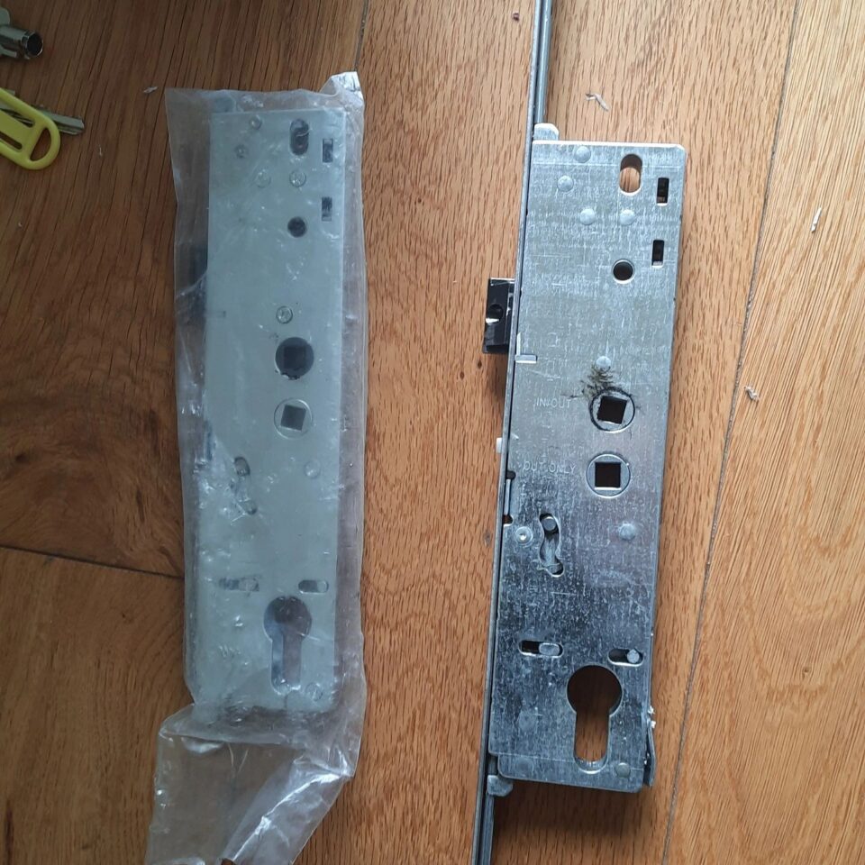 Multipoint gearbox replacement on a front door in Ashford