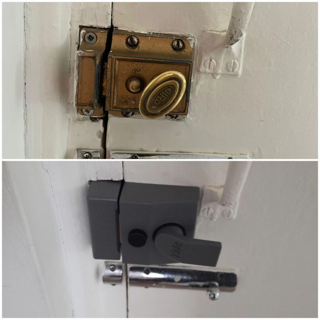 Failed nightlatch replaced after a lockout in Isleworth