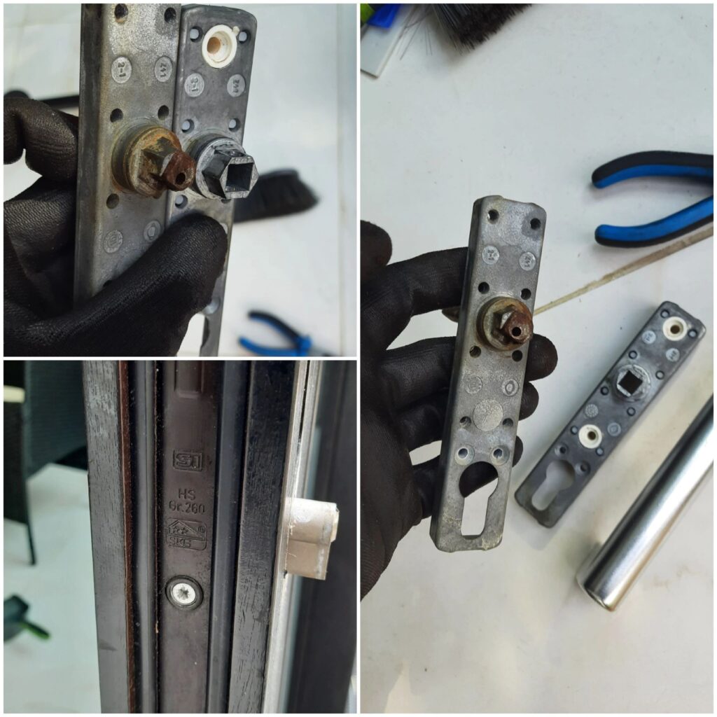 Siegenia Aubi sliding patio door handle repair in Thames Ditton