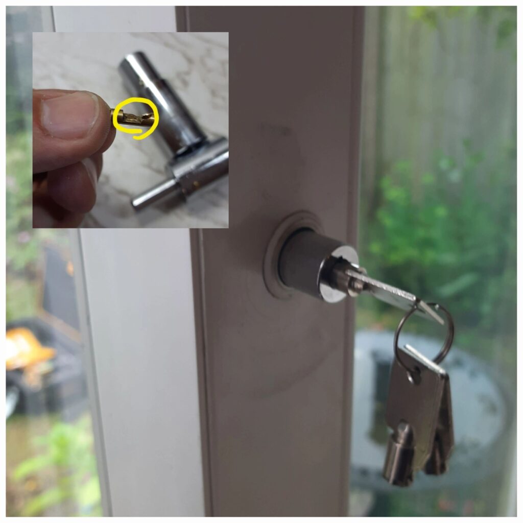 Sliding door bolt lock replacement in Marlow