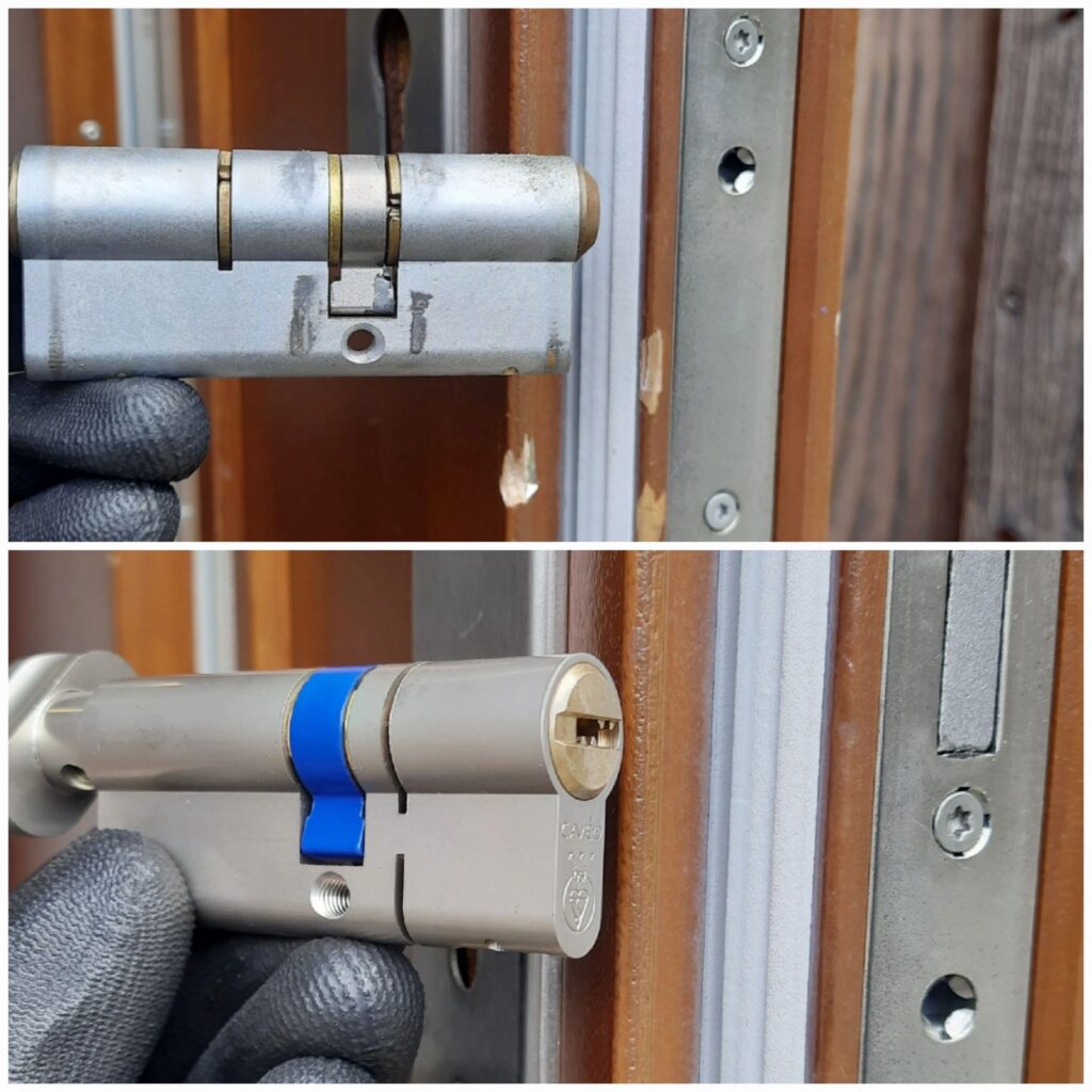 Thumb-turn security cylinder installed at a school in Twickenham