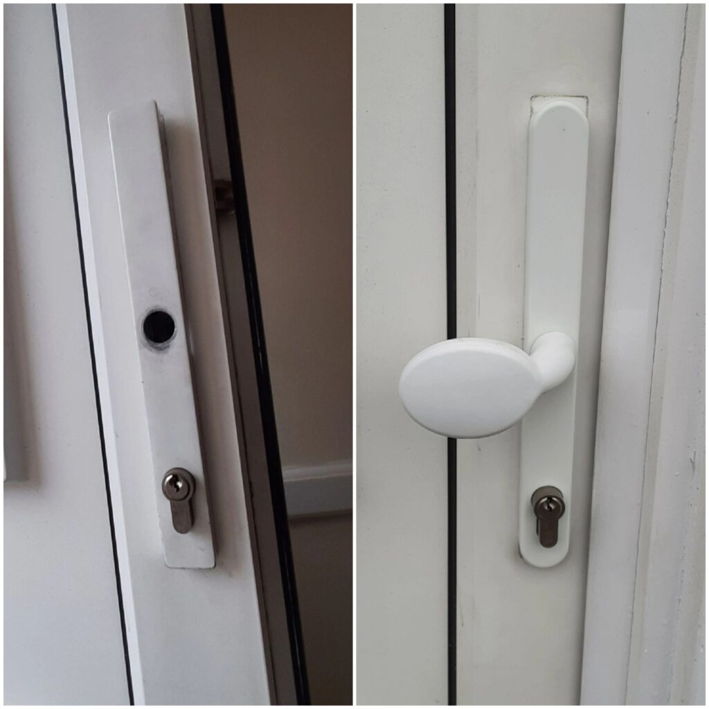 Replacement uPVC door handles fitted in Ashford