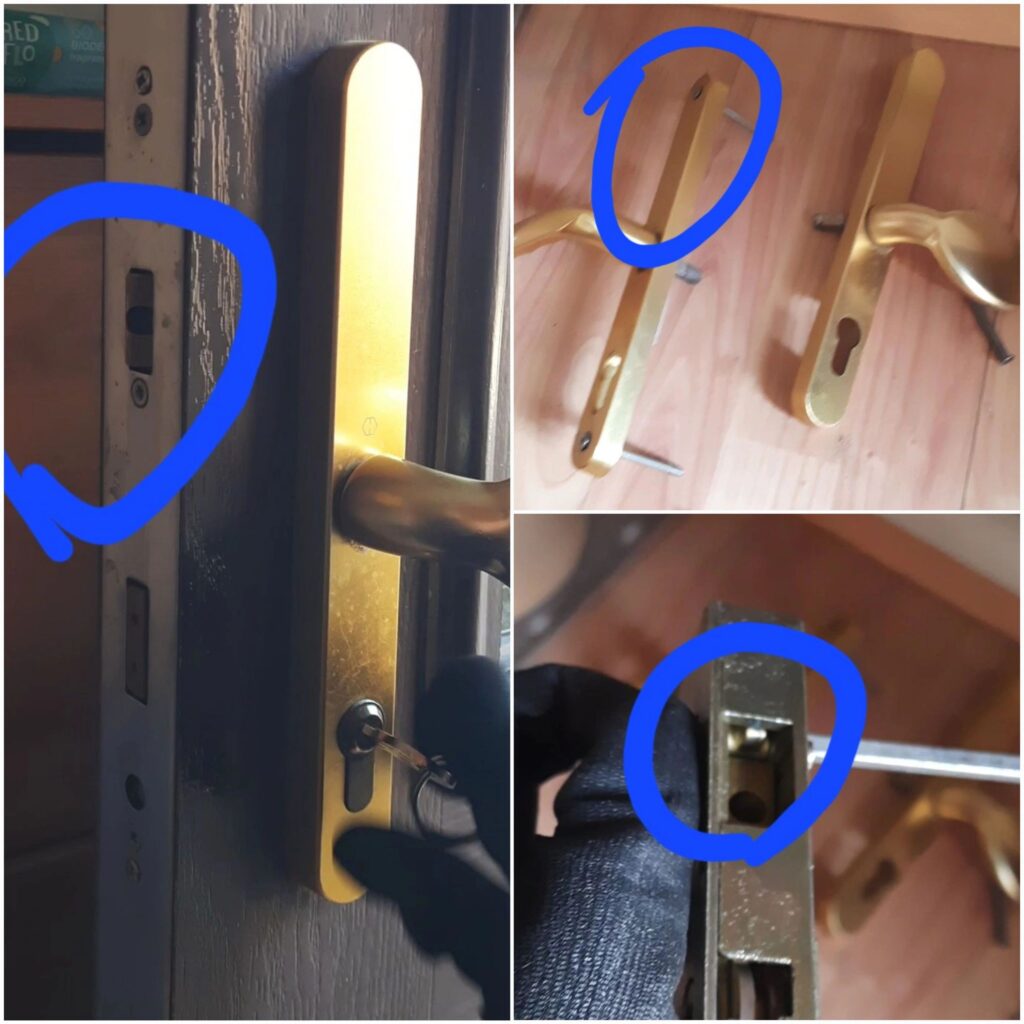 uPVC front door latch fault in Hampton