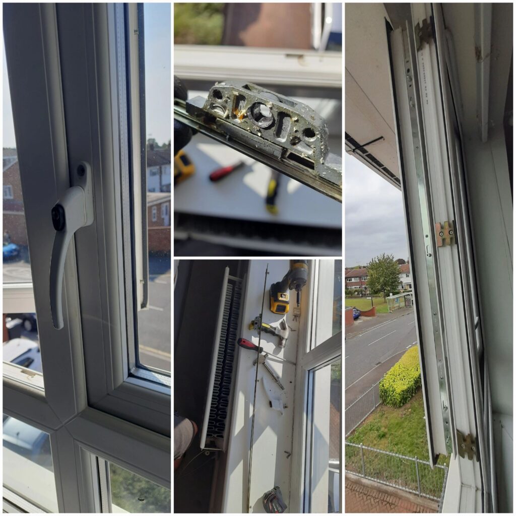 Low-handle uPVC window mechanism replacement in Langley